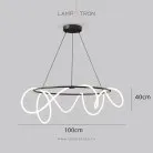 Кольцевые люстры и светильники GLORIFY LUX R Размер M. Цвет черненая латунь Lampatron 8815-24805