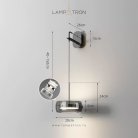 Бра SCOTT WALL Цвет жемчужно-черный + дымчато-серый Lampatron scott-wall-pearl-black 8633-24115