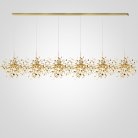 Люстра Tezani Argent Suspension Linear Gold 6L 210 177956-22 ImperiumLoft