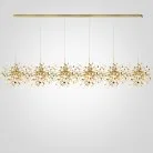 Люстра Tezani Argent Suspension Linear Gold 6L 210 177956-22 ImperiumLoft