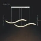 Реечный, рядный светильник BERTOLDA W DUO Тип B. Цвет Хром. Размер M Lampatron 7384-20370