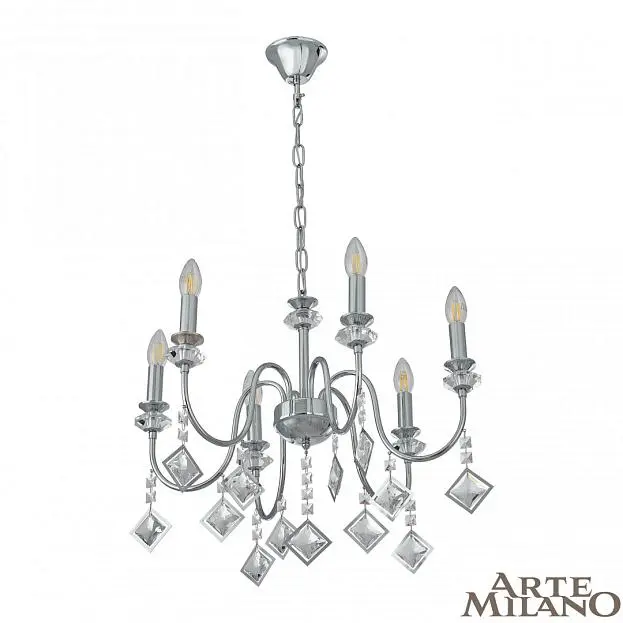Люстра Arte Milano 342101/6 CR AM342101 Люстра Arte Milano 342101/6 CR AM342101