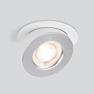 Встраиваемый светильник Elektrostandard 25080/LED белый/серебро Pruno a060946