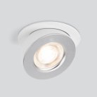 Встраиваемый светильник Elektrostandard 25080/LED белый/серебро Pruno a060946
