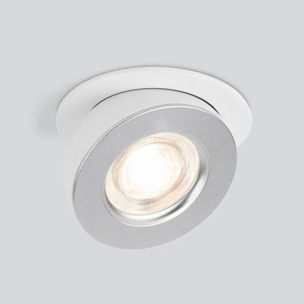 Встраиваемый светильник Elektrostandard 25080/LED белый/серебро Pruno a060946 Встраиваемый светильник Elektrostandard 25080/LED белый/серебро Pruno a060946