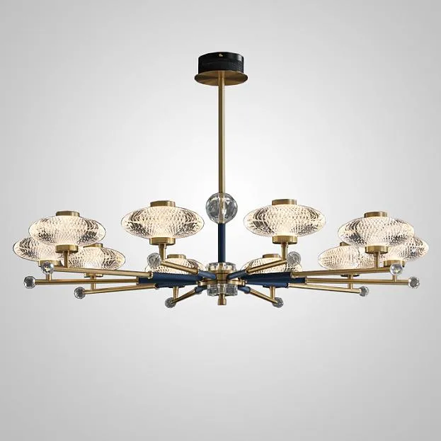 Люстра на штанге NICOL L10 Blue ImperiumLoft 193375-23 nicol01