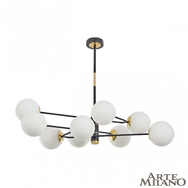 Люстра на штанге Arte Milano 272708/9 BK/GD Neapolis-72708 Люстра на штанге Arte Milano 272708/9 BK/GD Neapolis-72708