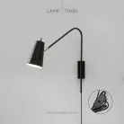 Бра VERINA Цвет Черный. Выключатель на проводе Lampatron 6354-23119