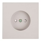 Розетка 1-местная с защитной шторкой (механизм), б/з, 250В, 16А, RST16-3109-08, пудровый жемчуг Stekker 50483 Мия