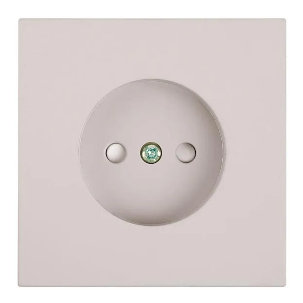 Розетка 1-местная с защитной шторкой (механизм), б/з, 250В, 16А, RST16-3109-08, пудровый жемчуг Stekker 50483 Мия