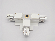 Соединение тройное правое перекидное встраиваемое с подводом питания к треку 5030xx-R БЕЛЫЙ Lightstar 503136-RPSR Quattro