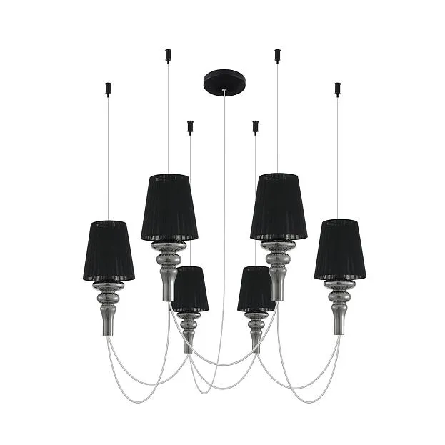 Подвес CASCATA, AC220В, 6хЕ14 40Вт макс. Donolux dl20751s6bbgrey Cascata Подвес CASCATA, AC220В, 6хЕ14 40Вт макс. Donolux dl20751s6bbgrey Cascata