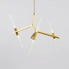 Люстра ANDES 6 плафонов. Цвет золото. Lampatron andes-gold-6 662-5578