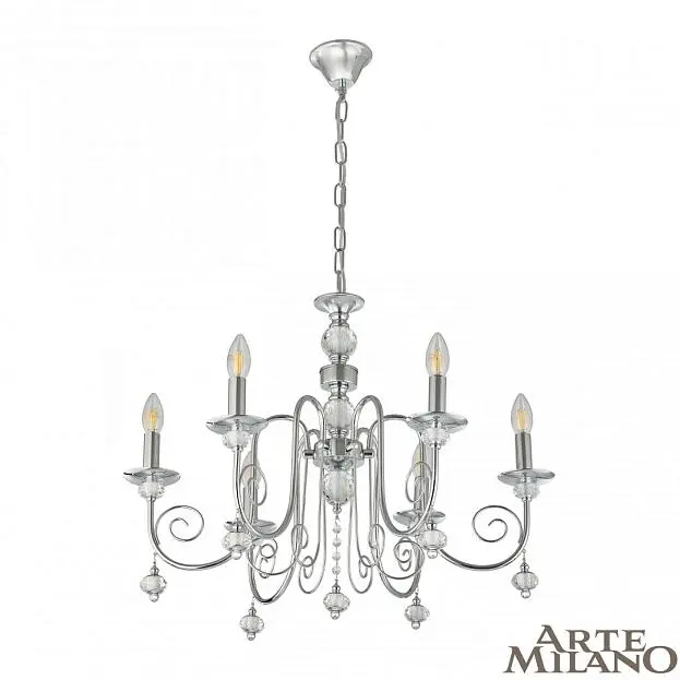 Люстра подвесная Arte Milano 346109/6 CR AM346109 Люстра подвесная Arte Milano 346109/6 CR AM346109