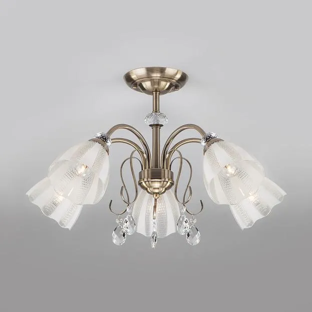 Потолочная люстра Eurosvet 30155/5 античная бронза Floranse a044824