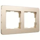 Рамка на 2 поста Werkel W0022611 Platinum шампань a059214