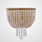 Бра Jacqueline White Sconce Brass ImperiumLoft 219343-22
