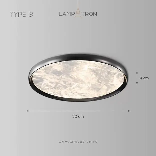 Потолочный светильник TORD Тип В. Размер L. Цвет жемчужно-черный Lampatron 8608-23997 Потолочный светильник TORD Тип В. Размер L. Цвет жемчужно-черный Lampatron 8608-23997