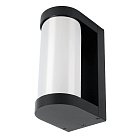 Светильник садово-парковый DH1901, на стену, E27 230V, черный/зеркальный Feron 52186 Бостон