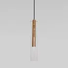 Подвесной светильник LED со стеклянным плафоном Eurosvet 50254/1 латунь a063278