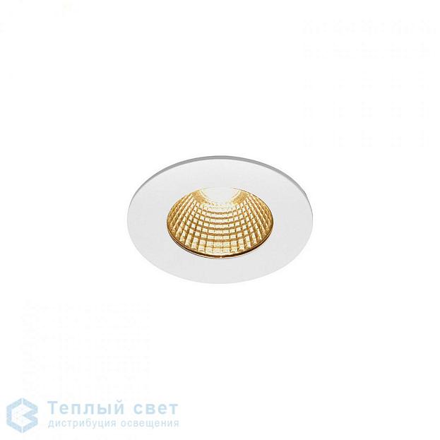 1002099 SLV PATTA-I ROUND DtW светильник встраиваемый IP65 7.3Вт c LED 1800-3000К, белый