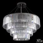 Люстра светодиодная хрустальная APL LED SH09.93.4D.A.Ni.4000 Sicilia