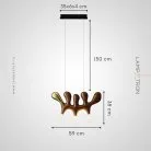 Подвесной светильник REUBEN Цвет темное дерево Lampatron reuben-darkwood 9025-25674