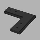 Соединитель угловой Black (для магнитной системы АВД-5356, АВД-5412) Ledron черн