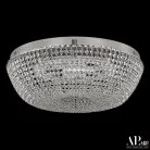 Люстра светодиодная хрустальная с пультом APL LED SH501.2.50.E.LED-DIM.Ni Sicilia