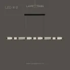 Реечный, рядный светильник BRIAND LONG 9 ламп. Цвет Черный Lampatron 6931-19006