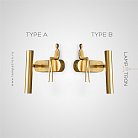 Бра REMUS Тип А. Цвет Латунь Lampatron f-remus-brass-a 7380-20344
