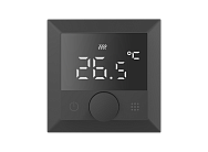 Термостат с датчиком пола, программируемый с Wi-Fi , 16 A, 55*55 мм.черный, ручка настройки Donel DTEF16BA-WiFi Европа