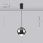Подвесной светильник BENDIX B Тип B. Размер M. Цвет Черный Lampatron 6782-18589