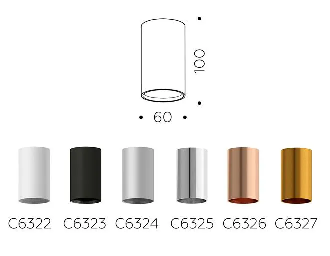 Корпус светильника накладной для насадок D60mm Ambrella light C6326 DIY Spot