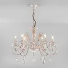 Подвесная люстра Eurosvet 10009/6 золото с белым Galatea 00000073169