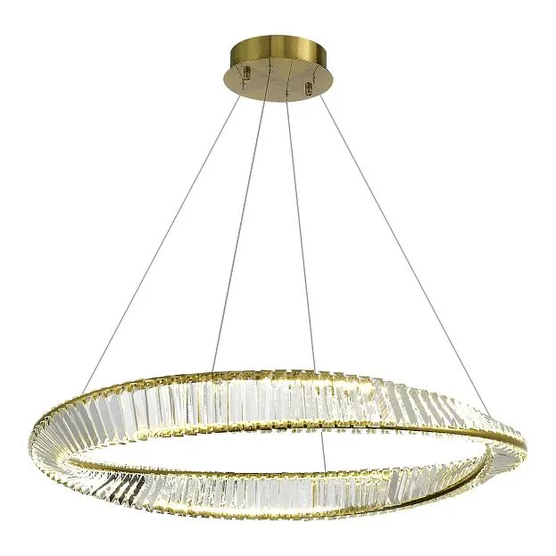 Светильник подвесной Латунь/Прозрачный LED 1*58W 4000K ST-Luce SL6204.321.01 RITORTO
