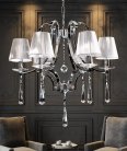 Хрустальная подвесная люстра Lumina Deco LDP 8810-6 SL Venisia