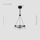 Кольцевые люстры и светильники TILMAN 3+3 плафона Lampatron tilman-6 8680-24277