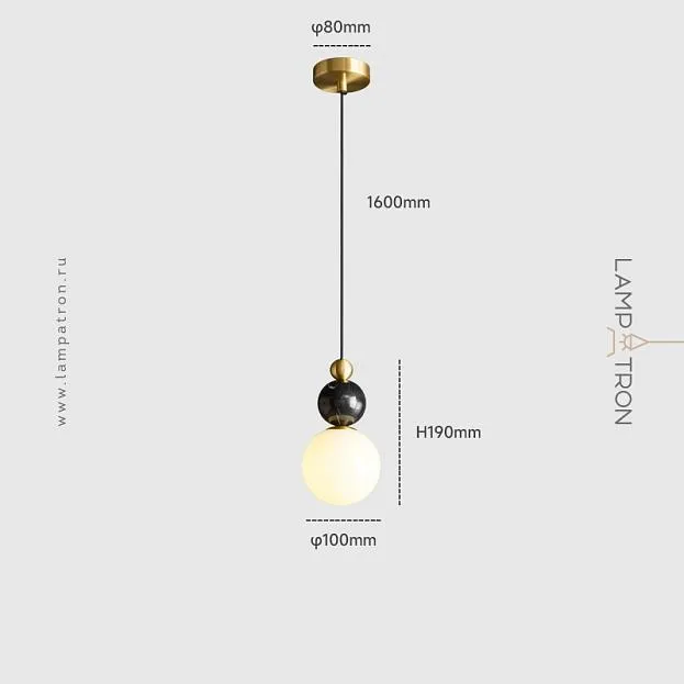 Подвесной светильник SONDRE 1 подвес. Цвет черный мрамор + латунь Lampatron f-sondre-brass-black 8912-25213 Подвесной светильник SONDRE 1 подвес. Цвет черный мрамор + латунь Lampatron f-sondre-brass-black 8912-25213