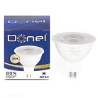 Светодиодная лампа 7Вт, MR16, 220В, GU5,3, 3000K, 525Лм, Ra>80, 60°, D50хH50мм Donel DN03005W7GU5,3 DN03