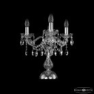 Настольная лампа Bohemia Ivele Crystal  1413L/3/141-39 Ni