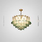 Люстра LOBBY 14 ламп. Прозрачный+Зеленый Lampatron 8420-23095