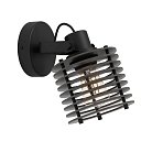 Спот 1X40W (E27) L130 H195 A175 сталь черный / дерево eglo 900739 SEGOVIA