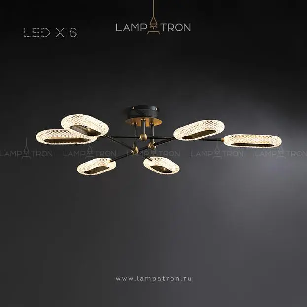 Потолочная люстра ALULA 6 ламп Lampatron 5420-13923 Потолочная люстра ALULA 6 ламп Lampatron 5420-13923