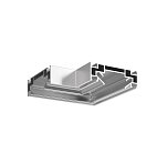 Угол профиля для натяжного потолока Denkirs TR3031-AL SOLID PROFI