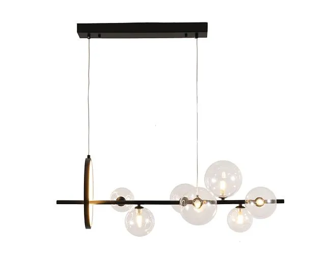 Люстра Иона черный G9+Led Kink Light 07608-7A,19