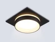 Встраиваемый светильник Ambrella light TN6710 BK черный IP44 GX53 max 15W 105*105*45