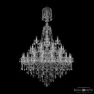 Люстра хрустальная Bohemia Ivele Crystal  1415/20+10+5/400/XL-180/3d Ni