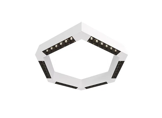 Накладной светодиодный светильник 0,5м 36Вт 34° Donolux dl18515с111w36.34.500bw Eye-hex Накладной светодиодный светильник 0,5м 36Вт 34° Donolux dl18515с111w36.34.500bw Eye-hex