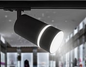 Трековый светильник черный песок GU10 max 12W Ambrella light GL5214 SBK track system